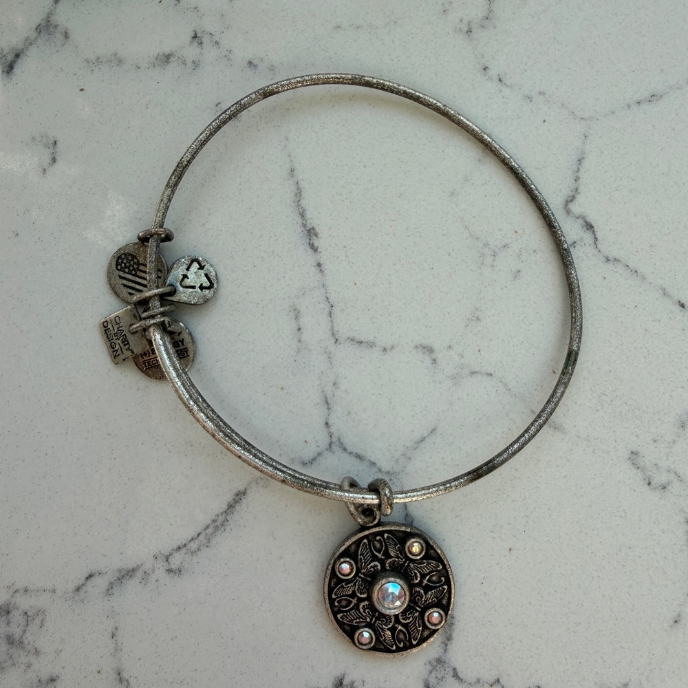 Alex & Ani Wings Of Change Silver Bracelet